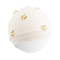 Czapka niemowlęca z bawełny organicznej New Baby Oliwki