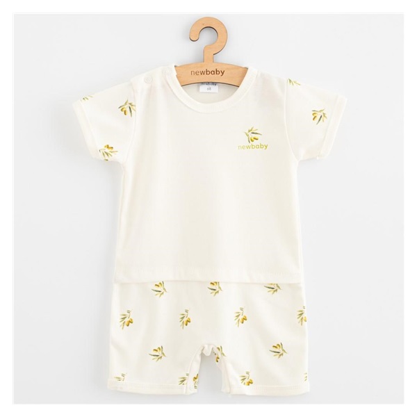 Niemowlęcy letni pajacyk z organicznej bawełny New Baby Oliwki