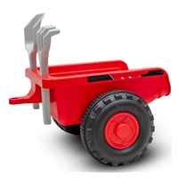 Dziecięce jeździdełko traktor z przyczepą i narzędziami Baby Mix Benny czerwony