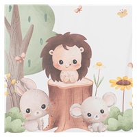 Przewijak usztywniany Baby Mix Leśne zwierzątka 47x70 cm