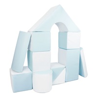 Klocki piankowe – gigantyczna układanka 11 szt white-blue