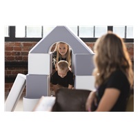 Klocki piankowe – gigantyczna układanka 11 szt white-light pink-grey