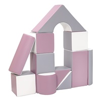 Klocki piankowe – gigantyczna układanka 11 szt white-grey-purple
