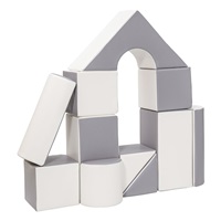 Klocki piankowe – gigantyczna układanka 11 szt white-grey