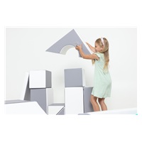 Klocki piankowe – gigantyczna układanka 11 szt white-grey