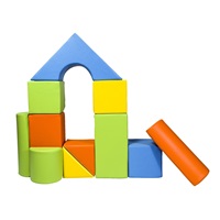 Klocki piankowe – gigantyczna układanka 11 szt yellow-green-orange-light blue
