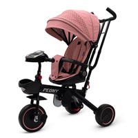 DRUGA JAKOŚĆ Dziecięcy trójkołowiec Baby Mix Peony EVA różowy