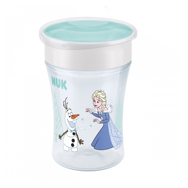 Kubek do nauki Mini Magic NUK 360° z wieczkiem Frozen Elsa 230 ml