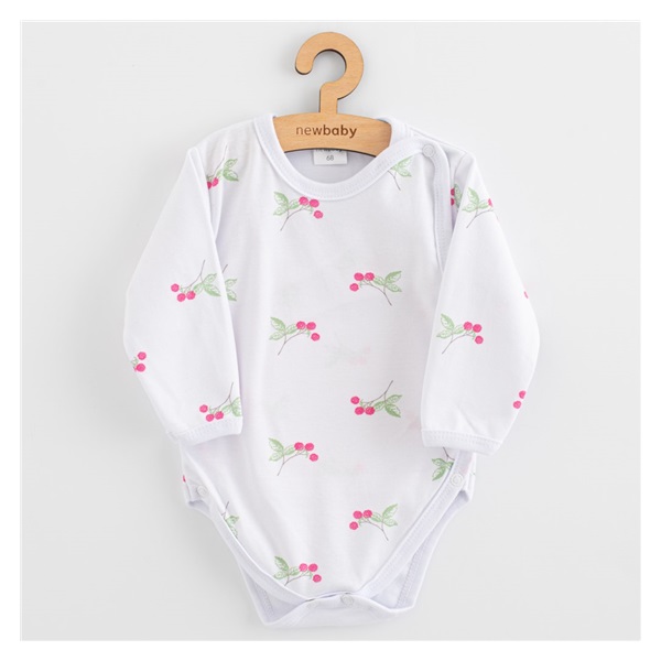 Niemowlęce całorozpinane body New Baby Classic II raspberry