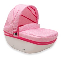 Luksusowy wózek dziecięcy dla lalek New Baby COMFORT różowy