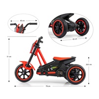 Dziecięcy Gokart na pedały Milly Mally Rider czerwony (uszkodzone opakowanie)