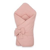 Muślinowy rożek wiązany New Baby old pink