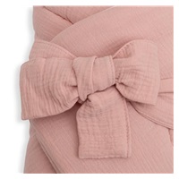 Muślinowy rożek wiązany New Baby old pink
