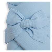 Muślinowy rożek wiązany New Baby blue