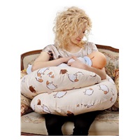 Poduszka do karmienia New Baby w kształcie C cappuccino 285 x16