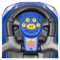 Dziecięcy jeździk z rączką 3w1 Baby Mix Mega Car niebieski