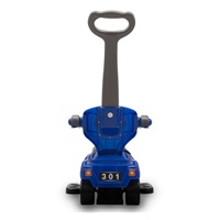 Dziecięcy jeździk z rączką 3w1 Baby Mix Mega Car niebieski