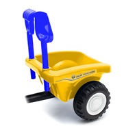 Dziecięce jeździdełko traktor z przyczepą i narzędziami Baby Mix New Holland żółty (Jak nowe)