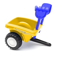 Dziecięce jeździdełko traktor z przyczepą i narzędziami Baby Mix New Holland żółty (Jak nowe)