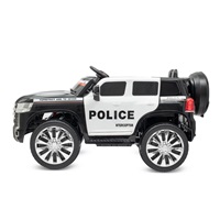 Dziecięcy samochód elektryczny Baby Mix Police 4x4 czarny (Uszkodzone opakowanie)