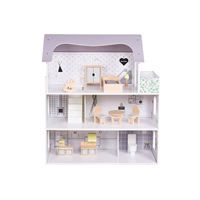 Drewniany domek dla lalek Rose Montessori Baby Mix