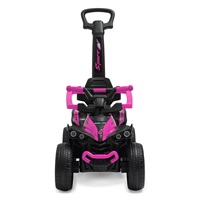 Dziecięcy jeździk z rączką Baby Mix Mega Prime EVA  różowy (Uszkodzone opakowanie)