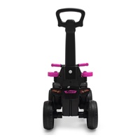 Dziecięcy jeździk z rączką Baby Mix Mega Prime EVA  różowy (Uszkodzone opakowanie)
