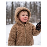 Niemowlęca żimowa bluza z kapturem New Baby Teddy Winter