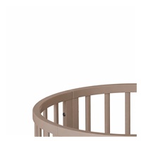 Dziecięce rosnące łóżeczko 3w1 owalne + materac New Baby kaszmir