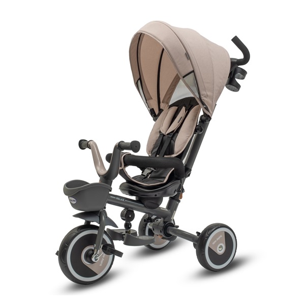 Dziecięcy rowerek trójkołowy Baby Mix 5w1 RELAX 365° beżowy (Jak nowe)