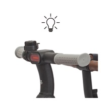 Luksusowy trójkołowy rowerek dziecięcy z oświetleniem Milly Mally Twinkle grey (ROZPAKOWANE)