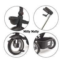 Luksusowy trójkołowy rowerek dziecięcy z oświetleniem Milly Mally Twinkle grey (ROZPAKOWANE)