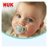 Silikonowy smoczek  NUK First Choice Night 6-18m 2 szt Hippo/Koala