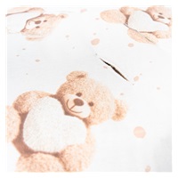 Ocieplany otulacz do fotelika samochodowego New Baby Love Teddy Bear beige