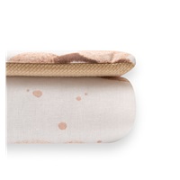 Dwustronny Zestaw z Velvet i bawełny do wózka New Baby Love Teddy Bear beige