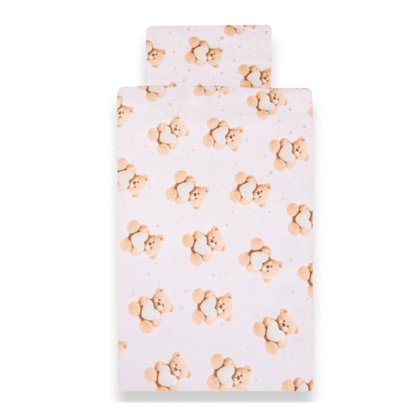 2-częściowa pościel New Baby Love Teddy Bear 90/120 cm pink