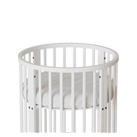 Dziecięce rosnące łóżeczko 3w1 owalne + materac New Baby biały