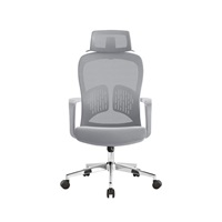 Ergonomiczne krzesło biurowe Baby Mix z zagłówkiem i podparciem lędźwiowym czarne