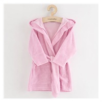 Dziecięcy frotte szlafrok New Baby pink