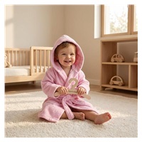 Dziecięcy frotte szlafrok New Baby pink