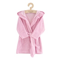 Dziecięcy frotte szlafrok New Baby pink