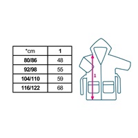 Dziecięcy frotte szlafrok New Baby blue