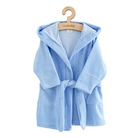 Dziecięcy frotte szlafrok New Baby blue