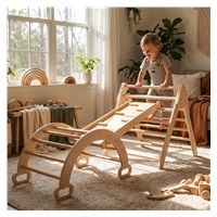 Drewniany zestaw wspinaczkowy Montessori / Pikler Baby Mix