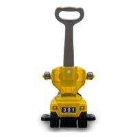 Dziecięcy jeździk z rączką 3w1 Baby Mix Mega Car żółty (Uszkodzone opakowanie)