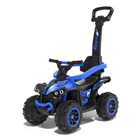 Dziecięcy jeździk z rączką Baby Mix Mega niebieski (Jak nowe)