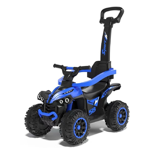 Dziecięcy jeździk z rączką Baby Mix Mega niebieski (Jak nowe)