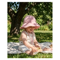 Dziecięcy muślinowy kapelusz New Baby pink