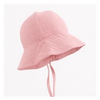 Dziecięcy muślinowy kapelusz New Baby pink