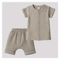 Niemowlęca muślinowa koszula z szortami New Baby linen
